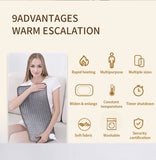 Heated Pad Zero-Gravity Pad Temperature Control Timer Winter Warmth Suitable for both humans and pets - Gray - Size 40cm*76cm