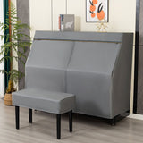 Leather Upright Piano Cover, Piano Full Cover Dustproof Waterproof, Universal Upright Piano Leather Protective Cover, Block Sunlight, Moisture, Dust - Black - Size Only pian cover
