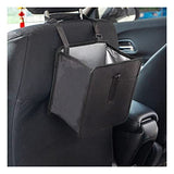 2Pack Foldable Waterproof Car Trash Can, Small | leakproof liner, hanging storage-bag design, fits most cars, SUVs, and trucks, car interior accessories - Black - Size 2Pack
