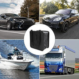 2Pack Foldable Waterproof Car Trash Can, Small | leakproof liner, hanging storage-bag design, fits most cars, SUVs, and trucks, car interior accessories - Black - Size 2Pack