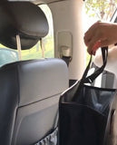 2Pack Foldable Waterproof Car Trash Can, Small | leakproof liner, hanging storage-bag design, fits most cars, SUVs, and trucks, car interior accessories - Black - Size 2Pack