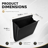 1Pack Car Trash Can Leak-Proof, 4 Pack Black Large Capacity Auto Trash Bin | With Magnetic Opening, Multi-Purpose Open-Top Car Organizer for Backseat, Console, Door, Phone, Drinks, and Small Items - Black - Size 1Pack In Australia - Darrahopens