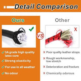 8 Pcs 24in Bungee Cords with Carabiner Hooks Heavy Duty, Outdoor Black Bungee Straps, Strong Industrial Grade Elastic Bungee Rope for Securing Tarps, Luggage, Tents，Bikes or Garden Tidying In Australia - Darrahopens