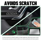 Car Door Protector - Universal Edge Guards Clear Protective Film Tape | PPF Film for Vehicle Interior Door Sill Protector from Dirty Shoes, Dog Scratching,7.87inch*10ft, Transparent