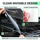 Car Door Protector - Universal Edge Guards Clear Protective Film Tape | PPF Film for Vehicle Interior Door Sill Protector from Dirty Shoes, Dog Scratching,7.87inch*10ft, Transparent