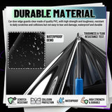 Car Door Protector - Universal Edge Guards Clear Protective Film Tape | PPF Film for Vehicle Interior Door Sill Protector from Dirty Shoes, Dog Scratching,7.87inch*10ft, Transparent