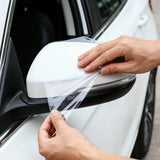 Car Door Protector - Universal Edge Guards Clear Protective Film Tape | PPF Film for Vehicle Interior Door Sill Protector from Dirty Shoes, Dog Scratching,7.87inch*10ft, Transparent