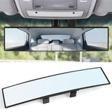 Rear View Mirror, 12 Inch Universal Wide Angle Rear View Mirror Accessories Panoramic Convex Clip-on for Cars, SUVs, Trucks, Vehicles