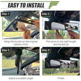 Rear View Mirror, 12 Inch Universal Wide Angle Rear View Mirror Accessories Panoramic Convex Clip-on for Cars, SUVs, Trucks, Vehicles