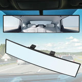 Rear View Mirror, 12 Inch Universal Wide Angle Rear View Mirror Accessories Panoramic Convex Clip-on for Cars, SUVs, Trucks, Vehicles