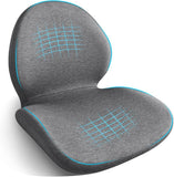 Car Seat Cushion with Lumbar Support Pillow - Memory Foam Driver Seat Cushion for Back & Sciatica Pain Relief, Washable Cover, Non-Slip Bottom for Long Driving, Office Chair & Truck - Gray - Size 17.7in*15.7in*15.7in In Australia - Darrahopens