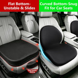 Car Seat Cushion with Lumbar Support Pillow - Memory Foam Driver Seat Cushion for Back & Sciatica Pain Relief, Washable Cover, Non-Slip Bottom for Long Driving, Office Chair & Truck - Gray - Size 17.7in*15.7in*15.7in In Australia - Darrahopens