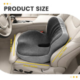 Memory Foam Seat Cushion for Office Chair - Sciatica Pain Relief Coccyx Cushion for Tailbone Pain - Orthopedic Gel Seat Cushion for Car & Desk - Non-Slip Bottom with Breathable Cover - Light Gray - Size 38cm*38.5cm*33cm In Australia - Darrahopens