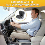 Memory Foam Seat Cushion for Office Chair - Sciatica Pain Relief Coccyx Cushion for Tailbone Pain - Orthopedic Gel Seat Cushion for Car & Desk - Non-Slip Bottom with Breathable Cover - Light Gray - Size 38cm*38.5cm*33cm In Australia - Darrahopens