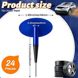 Tire Plugs, 3/8" X 2 3/8", 24 Pcs Mushroom Head Design, Tire Puncture Plug Patch Repair, Quick Seal, Easy Install Without Removal, Emergency Roadside