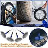 Tire Plugs, 3/8" X 2 3/8", 24 Pcs Mushroom Head Design, Tire Puncture Plug Patch Repair, Quick Seal, Easy Install Without Removal, Emergency Roadside