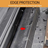 U-Shape Edge Banding - Fits 1/2" Edge, Rubber Trim for Sharp/Rough Surfaces, Veneer, Sheet Metal, Tables, Cars, Trucks, Boats & More - Black - Size 5 FT