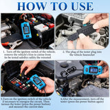 Automotive Circuit Fault Probe Tester, 20A 48V-High-Precision Current Tester, 2-in-1 Wire Tracer Short Finder, Car Relay Fuse Checker with LED Display & Front Light In Australia - Darrahopens