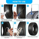 Tire Plugs, 1/6" X 1 3/8", 24 Pcs Mushroom Head Design, Tire Puncture Plug Patch Repair, Quick Seal, Easy Install Without Removal, Emergency Roadside