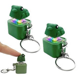 4 Pcs Frog Croaking Keychain,Rechargeable Frog Keyboard Clicker with LED Lights Fidget Relief Sensory Toy for Adults Anxiety Stress Relief Gift In Australia - Darrahopens