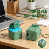 4 Pcs Frog Croaking Keychain,Rechargeable Frog Keyboard Clicker with LED Lights Fidget Relief Sensory Toy for Adults Anxiety Stress Relief Gift