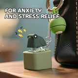 4 Pcs Frog Croaking Keychain,Rechargeable Frog Keyboard Clicker with LED Lights Fidget Relief Sensory Toy for Adults Anxiety Stress Relief Gift