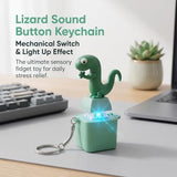 4 Pcs Lizard Button Keychain with Sound, Keyboard Fidget Toy Light Up Keyboard Fidget Light Up Clicker Keychain, Sound Keychain Stress Relief Sensory In Australia - Darrahopens