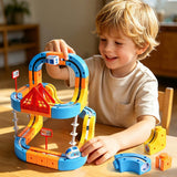 Magnetic Electric Train Set for Kids Ages 3-8, 100PCS Flexible Track Building Toy with Motorized Train, STEM Gift for Boys and Girls
