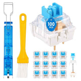 100 PCS Blue Mechanical Keyboard Switches Clickers with Upgraded 4-Claw Switch Puller & Brush, Dustproof Clicky Tactile Switches for Gaming Keyboards, 3D Prints In Australia - Darrahopens
