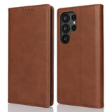 Fit for Samsung Galaxy Wallet Case with Card Holder for Women Men| Premium PU Leather, Flip Folio Purse Case, with Card Slot, Stand Holder,Magnetic Closure, TPU Shockproof Protective Case - Brown - Size Samsung A08 4G In Australia - Darrahopens