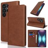 Fit for Samsung Galaxy Wallet Case with Card Holder for Women Men| Premium PU Leather, Flip Folio Purse Case, with Card Slot, Stand Holder,Magnetic Closure, TPU Shockproof Protective Case - Brown - Size Samsung A08 4G In Australia - Darrahopens