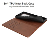 Fit for Samsung Galaxy Wallet Case with Card Holder for Women Men| Premium PU Leather, Flip Folio Purse Case, with Card Slot, Stand Holder,Magnetic Closure, TPU Shockproof Protective Case - Brown - Size Samsung A08 4G In Australia - Darrahopens