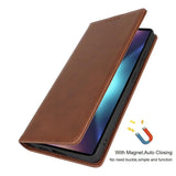 Fit for Samsung Galaxy Wallet Case with Card Holder for Women Men| Premium PU Leather, Flip Folio Purse Case, with Card Slot, Stand Holder,Magnetic Closure, TPU Shockproof Protective Case - Brown - Size Samsung A08 4G In Australia - Darrahopens