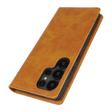 Fit for Samsung Galaxy Wallet Case with Card Holder for Women Men| Premium PU Leather, Flip Folio Purse Case, with Card Slot, Stand Holder,Magnetic Closure, TPU Shockproof Protective Case - Khaki - Size Samsung A08 4G