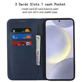 Fit for Samsung Galaxy Wallet Case with Card Holder for Women Men| Premium PU Leather, Flip Folio Purse Case, with Card Slot, Stand Holder,Magnetic Closure, TPU Shockproof Protective Case - Navy - Size Samsung A08 4G In Australia - Darrahopens