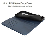 Fit for Samsung Galaxy Wallet Case with Card Holder for Women Men| Premium PU Leather, Flip Folio Purse Case, with Card Slot, Stand Holder,Magnetic Closure, TPU Shockproof Protective Case - Navy - Size Samsung A08 4G In Australia - Darrahopens
