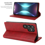 Fit for Samsung Galaxy Wallet Case with Card Holder for Women Men| Premium PU Leather, Flip Folio Purse Case, with Card Slot, Stand Holder,Magnetic Closure, TPU Shockproof Protective Case - Red - Size Samsung A08 4G In Australia - Darrahopens