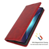 Fit for Samsung Galaxy Wallet Case with Card Holder for Women Men| Premium PU Leather, Flip Folio Purse Case, with Card Slot, Stand Holder,Magnetic Closure, TPU Shockproof Protective Case - Red - Size Samsung A08 4G In Australia - Darrahopens