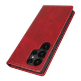 Fit for Samsung Galaxy Wallet Case with Card Holder for Women Men| Premium PU Leather, Flip Folio Purse Case, with Card Slot, Stand Holder,Magnetic Closure, TPU Shockproof Protective Case - Red - Size Samsung A08 4G