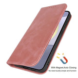 Fit for Samsung Galaxy Wallet Case with Card Holder for Women Men| Premium PU Leather, Flip Folio Purse Case, with Card Slot, Stand Holder,Magnetic Closure, TPU Shockproof Protective Case - Rose Gold - Size Samsung A08 4G