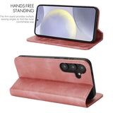 Fit for Samsung Galaxy Wallet Case with Card Holder for Women Men| Premium PU Leather, Flip Folio Purse Case, with Card Slot, Stand Holder,Magnetic Closure, TPU Shockproof Protective Case - Rose Gold - Size Samsung A08 4G