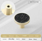 8Pcs Drawer Knob Set, Zinc Alloy Dresser Pull with Screws, Decorative Drawer Handle, Exquisite Furniture Knob for Closet Dresser Door - Black - Size 22mm In Australia - Darrahopens