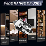 Cabinet Hinge Repair Plate, Hinges Repair Fixing Plate Cabinet Repair Board | 6 Pcs Stainless Steel Hinge Repair Brackets Kit,Kitchen Cupboard Door Hinge Repair Plate Kit with Screws Large Universal