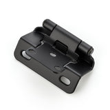 Semi-Overlay 1/2 inch Self-Closing Hinges, 10 Pack, Self-Closing Design, Face Frame Door Fit, Half Wrap-Around Cabinet Hardware Hinges, Kitchen Cabinet Face Mount - Black