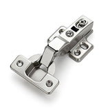 Half Overlay Soft Close Cabinet Hinges | Concealed Kitchen Cabinet Hinges, Heavy-Duty Adjustable Design, Easy Installation, for Frameless Cupboard Hardware - Silver - Size 2 PCS In Australia - Darrahopens