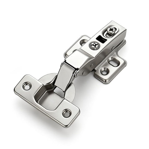 Half Overlay Soft Close Cabinet Hinges | Concealed Kitchen Cabinet Hinges, Heavy-Duty Adjustable Design, Easy Installation, for Frameless Cupboard Hardware - Silver - Size 2 PCS In Australia - Darrahopens