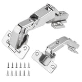 165° & 135° Soft Close Cabinet Hinges for Lazy Susan Bifold Doors, Concealed European Hinges, Full Overlay, Adjustable Hinge, 2 x 165° + 2 x 135° Hinges for Pie Cut Corner Cabinets