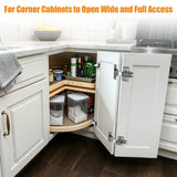 165° & 135° Soft Close Cabinet Hinges for Lazy Susan Bifold Doors, Concealed European Hinges, Full Overlay, Adjustable Hinge, 2 x 165° + 2 x 135° Hinges for Pie Cut Corner Cabinets
