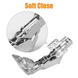 165° & 135° Soft Close Cabinet Hinges for Lazy Susan Bifold Doors, Concealed European Hinges, Full Overlay, Adjustable Hinge, 2 x 165° + 2 x 135° Hinges for Pie Cut Corner Cabinets