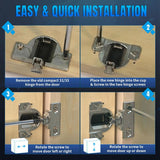 Replacement for 30.310-11.02 Blum Cabinet Hinges, Self Quick Closing 110 & 120 Degree Screw On, 33.3600 Compact 31 & 33 Hinge (Mounting Plate Not Included) Include Wood Screws - Silver - Size 8 PCS
